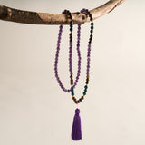 Amethyst, Lapis Lazuli & Tiger Eye Mala