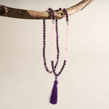 Amethyst, Rose Quartz & Amazonite Mala