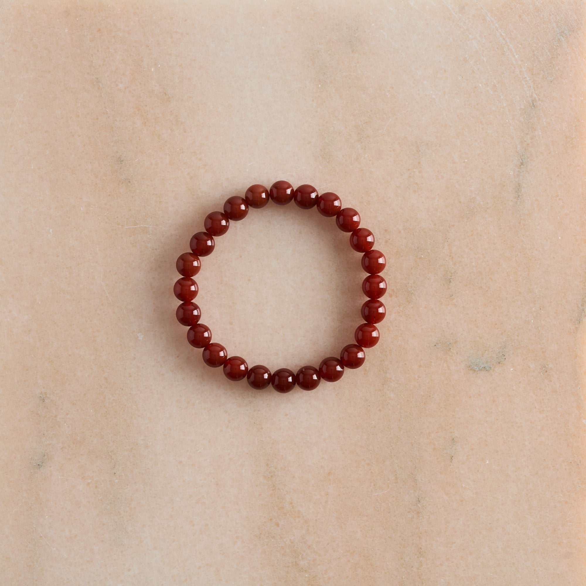Röd Karneol Armband 8mm