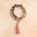 Fluorite & Spectrolite Mala