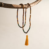 Mookite, African Turquoise & Garnet Mala