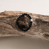 Matte Onyx & Howlite Bracelet