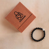 Matte Onyx & Howlite Bracelet